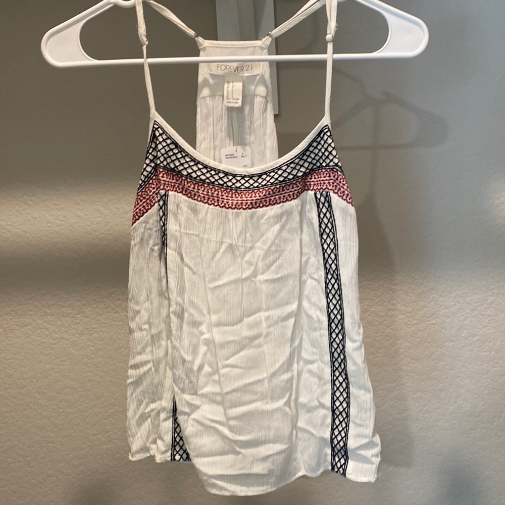 Red, White, Blue accent Tank Top